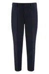 Hugo Boss Genesis Solid Wool Trousers In Blue