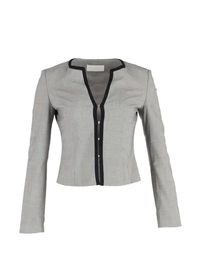 Pre-owned Hugo Boss Wool Zip Jacket In Gray