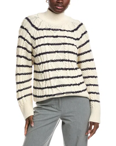 Hugo Boss Wool-blend Sweater In White