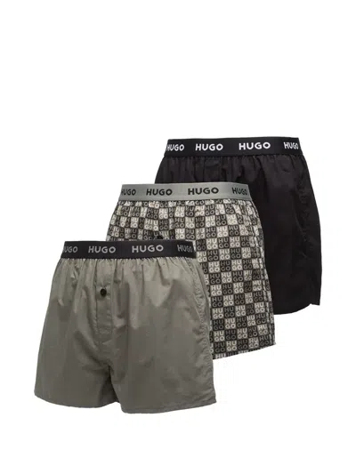 Hugo Boss Woven Boxers In Multi