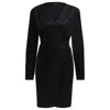 Hugo Boss Wrap Dress In Burnout Jersey
