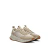 Hugo Boss Boss X Acbc Trainers With Speckled Effect In Light Beige