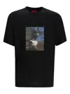 Hugo Boss X Apoh Ballerina-print Cotton T-shirt In Black