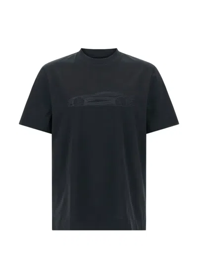 Hugo Boss X Aston Martin Embroidery Crew Neck T-shirt In Black