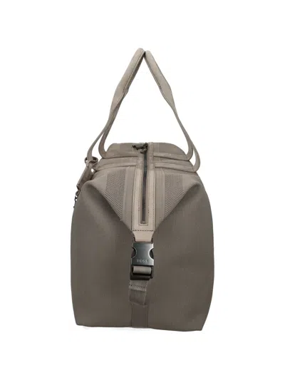 Hugo Boss X Aston Martin Knitted Holdall In Gray