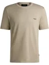 Hugo Boss X Aston Martin Logo Appliqué T-shirt In Neutrals