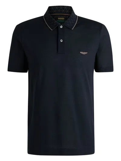 Hugo Boss X Aston Martin Logo-patch Polo Shirt