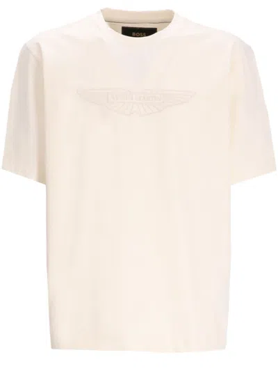 Hugo Boss X Aston Martin Stretch-cotton T-shirt In White