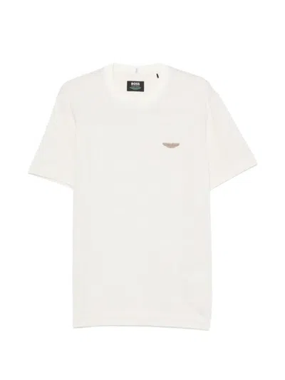 Hugo Boss X Aston Martin Striped T-shirt In White