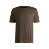 Hugo Boss Boss X Aston Martin T-shirt In Merino-wool Jersey In Green