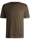 Hugo Boss Boss X Aston Martin T-shirt In Merino-wool Jersey In Brown