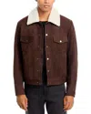 Hugo Boss X Beckham Mordy Leather Jacket In Brown