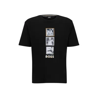 Hugo Boss X Bruce Lee Gender-neutral T-shirt With Special Artwork In Black
