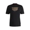 Hugo Boss X Creation Of The Gods T-shirt With Taotie Embroidery In Black