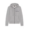 Hugo Boss X Dallas Cowboys Zip-up Hoodie With Alternative Logo In Silver