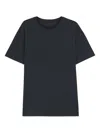 Hugo Boss Beckham X Boss T-shirt In Soft Linen In Blue