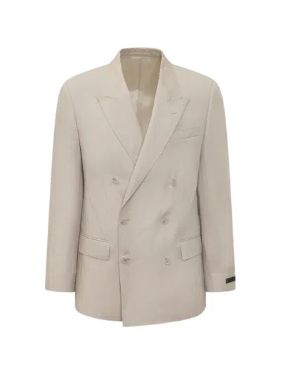 Hugo Boss X Beckham Regular Fit Double Breasted Sport Coat In Neutral