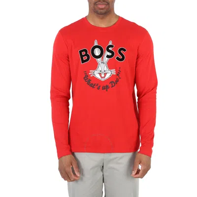 Hugo Boss X Looney Tunes Bugs Bunny Long-sleeve T-shirt In Red