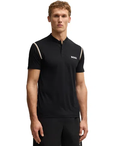 HUGO BOSS BOSS BY HUGO BOSS MEN'S MOISTURE CONTROL ACTIVE SLIM-FIT POLO