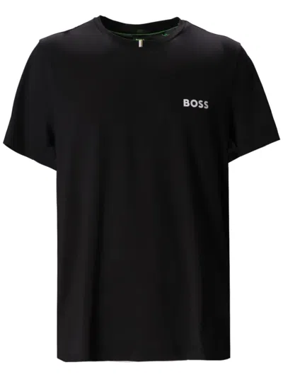 Hugo Boss Logo-print T-shirt In Black