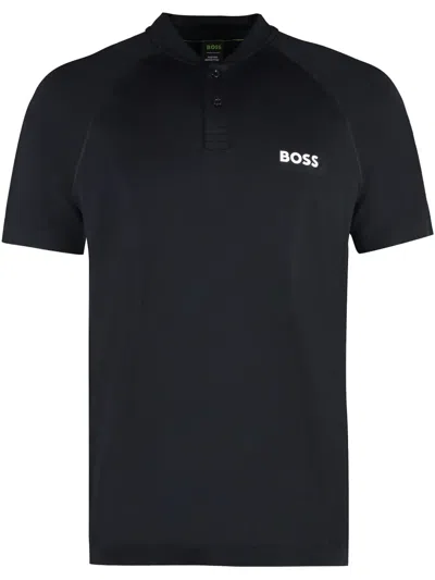 HUGO BOSS X MATTEO BERRETTINI APPLIQUÉ POLO SHIRT