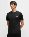 Hugo Boss X Matteo Berrettini Mens Active T-shirt In Moisture-wicking Piqué
