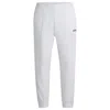 Hugo Boss X Matteo Berrettini Regular-fit Trousers In Stretch Gabardine With Logo Detail In White