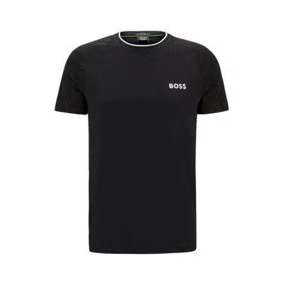 HUGO BOSS X MATTEO BERRETTINI STRETCH-JERSEY T-SHIRT WITH SIGNATURE DETAILS