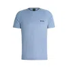 Hugo Boss X Matteo Berrettini Stretch-jersey T-shirt With Signature Details In Blue