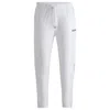 Hugo Boss Boss X Matteo Berrettini Tracksuit Bottoms With Contrast Tape And Branding In White