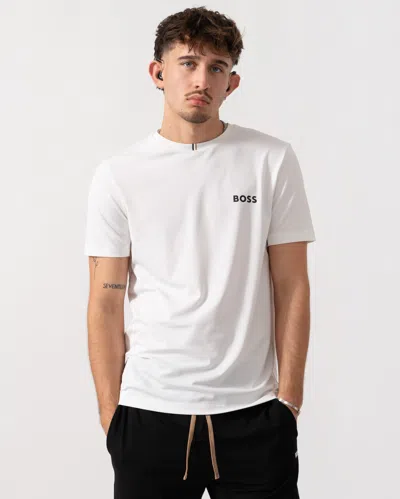 Hugo Boss X Matteo Berrettini T-shirt With Moisture-wicking Piqué In White