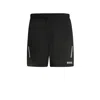Hugo Boss Boss X Matteo Berrettini Water-repellent Shorts With Logo Print In Black