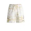 Hugo Boss X Matteo Berrettini Water-repellent Shorts With Logo Print In White