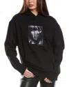 Hugo Boss Naomi X Boss Cotton-terry Sweatshirt With Ribbed Trims In Black