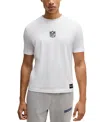 Hugo Boss Boss X Nfl Stretch Cotton Graphic T-shirt In Nfl White
