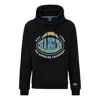 Hugo Boss Boss X Nfl Cotton-blend Hoodie With Collaborative Branding In Black