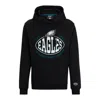 Hugo Boss Boss X Nfl Cotton-blend Hoodie With Collaborative Branding In Black
