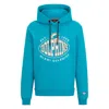 Hugo Boss Boss X Nfl Cotton-blend Hoodie With Collaborative Branding In Blue