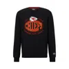 Hugo Boss Boss X Nfl Cotton-blend Sweatshirt With Collaborative Branding In Chiefs
