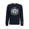 Hugo Boss Boss X Nfl Cotton-blend Sweatshirt With Collaborative Branding In Cowboys
