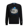 Hugo Boss Boss X Nfl Cotton-blend Sweatshirt With Collaborative Branding In Lions