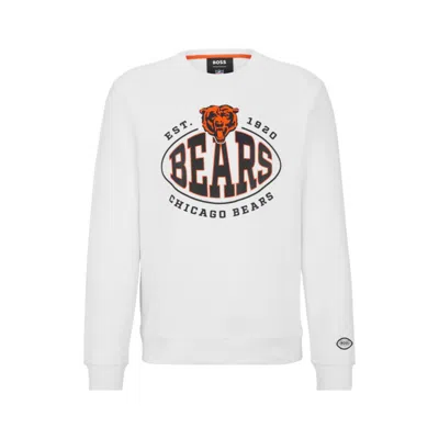 Hugo Boss Boss X Nfl Cotton-blend Sweatshirt With Collaborative Branding In Bears