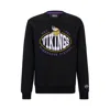 Hugo Boss Boss X Nfl Cotton-blend Sweatshirt With Collaborative Branding In Vikings