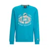 Hugo Boss Boss X Nfl Cotton-blend Sweatshirt With Collaborative Branding In Multi