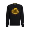 Hugo Boss Boss X Nfl Cotton-blend Sweatshirt With Collaborative Branding In Commanders