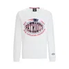 Hugo Boss Boss X Nfl Crewneck Sweatshirt In White