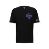 Hugo Boss Boss X Nfl Cotton-blend T-shirt With Collaborative Branding In Giants