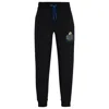 Hugo Boss Boss X Nfl Cotton-blend Tracksuit Bottoms With Collaborative Branding In Black