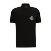 Hugo Boss Boss X Nfl Cotton-piqu Polo Shirt With Collaborative Branding In Eagles