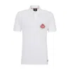 Hugo Boss Boss X Nfl Cotton-piqu Polo Shirt With Collaborative Branding In Multi